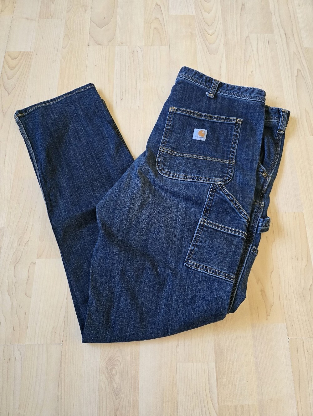 Carhartt Slim Fit Double Knee Jeans Size 14 Regular